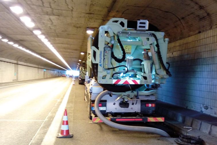 Saugbagger Ingelheim - Tunnelbau